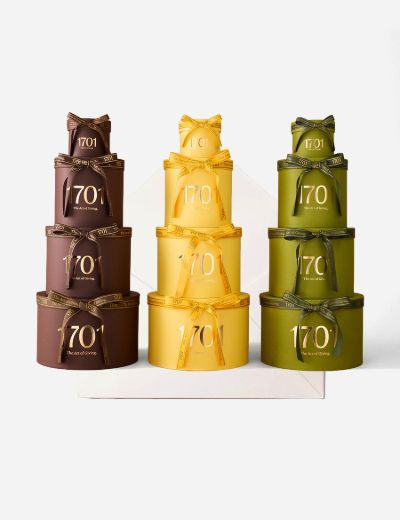 Honey Nougat Filled Mini Hat Box 180g Macadamia Vanilla Cream