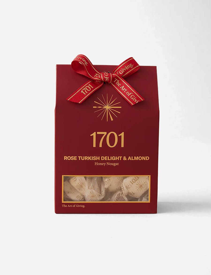 Rose Turkish Delight and Almond Honey Nougat Box 160g
