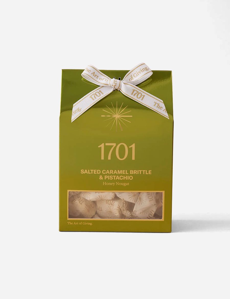 Salted Caramel Brittle and Pistachio Honey Nougat Box 160g
