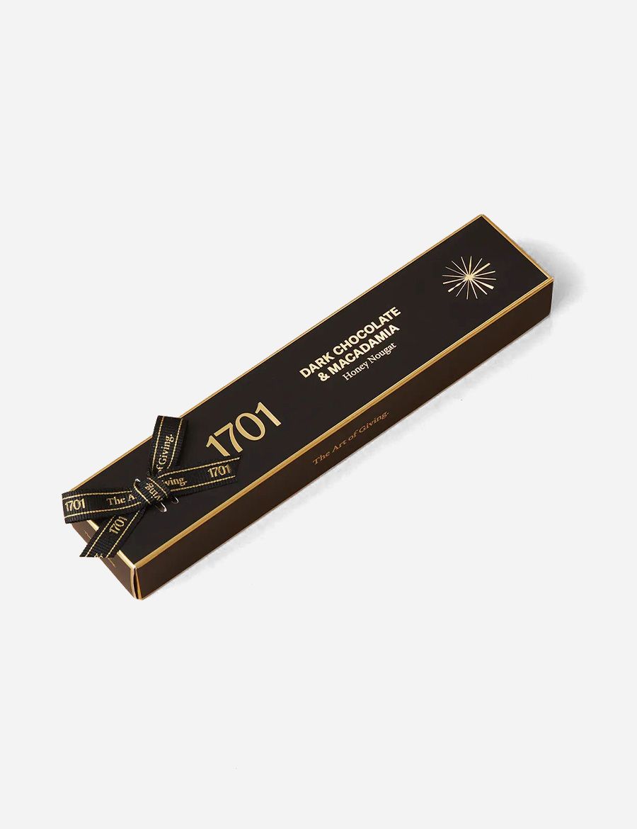 Dark Chocolate and Macadamia Honey Nougat Bar 100g