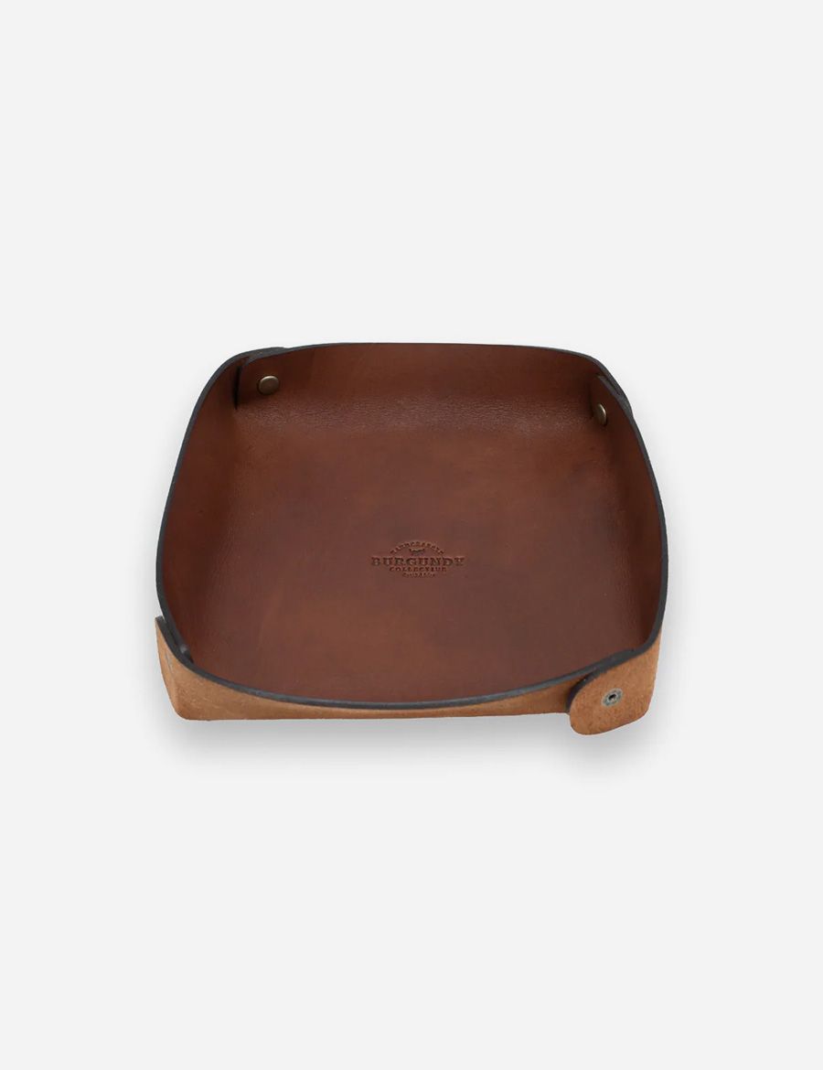 Leather Valet Tray Tan