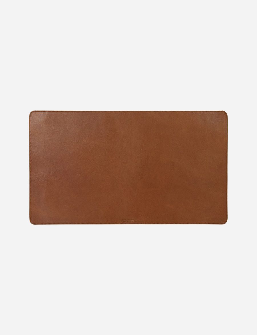 Leather Desk Mat / Pad Tobacco