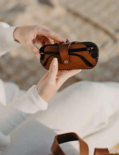 Sunglasses Sleeve Tan