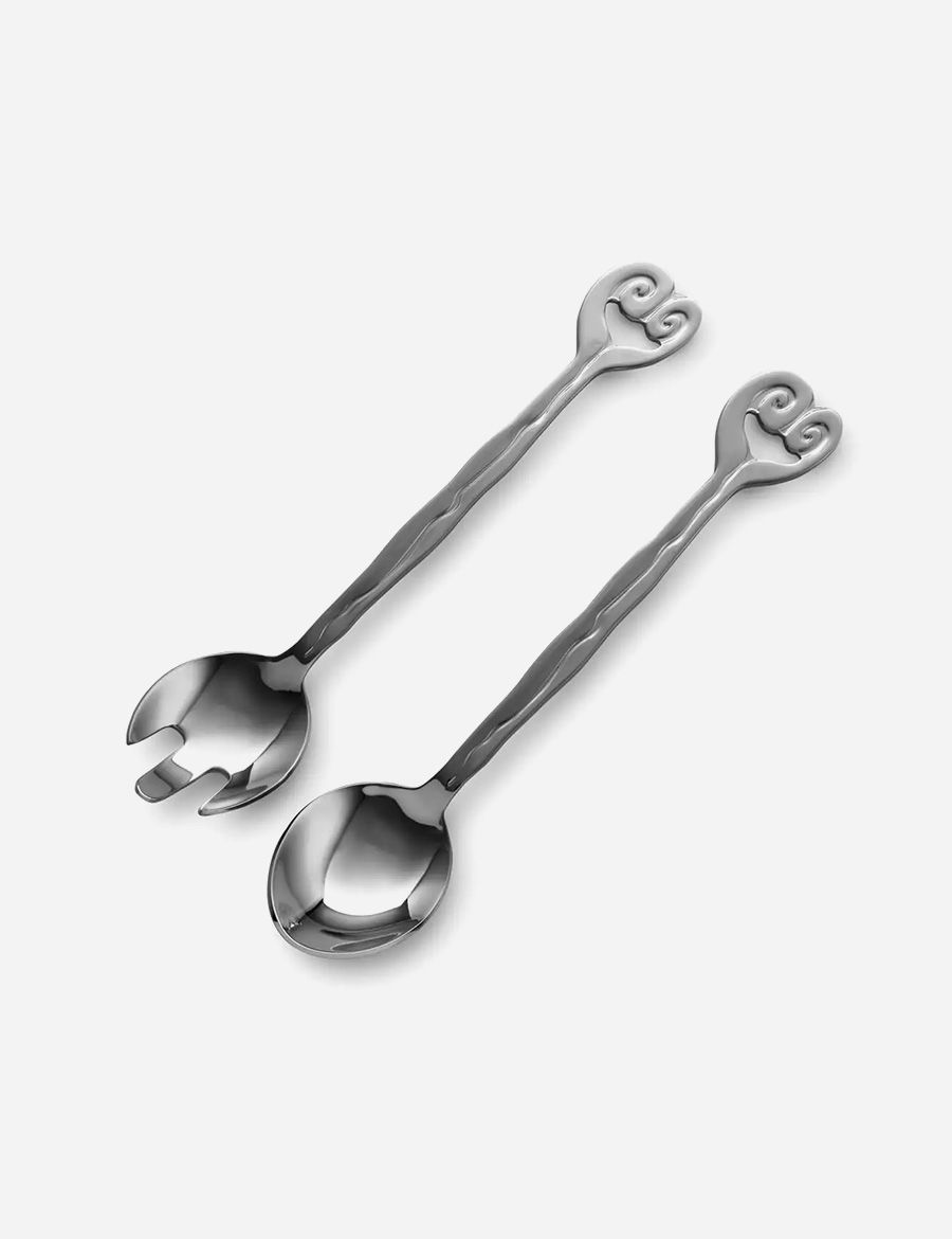 Salad Servers Hanging Wave
