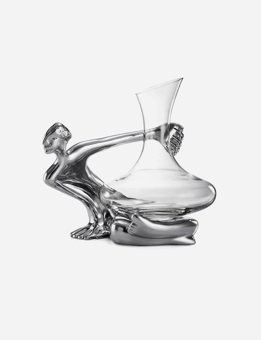 Glass Decanter Set on the Brink