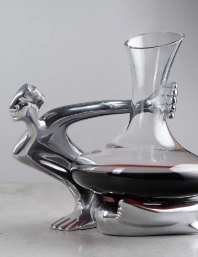 Glass Decanter Set on the Brink