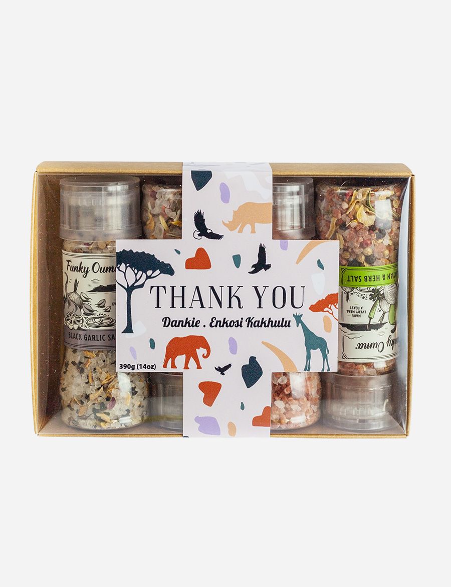 Four Pack Mini Gift Set Dankie Thank You Enkosi