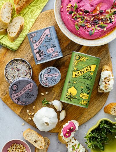 Black Garlic Salt Tin
