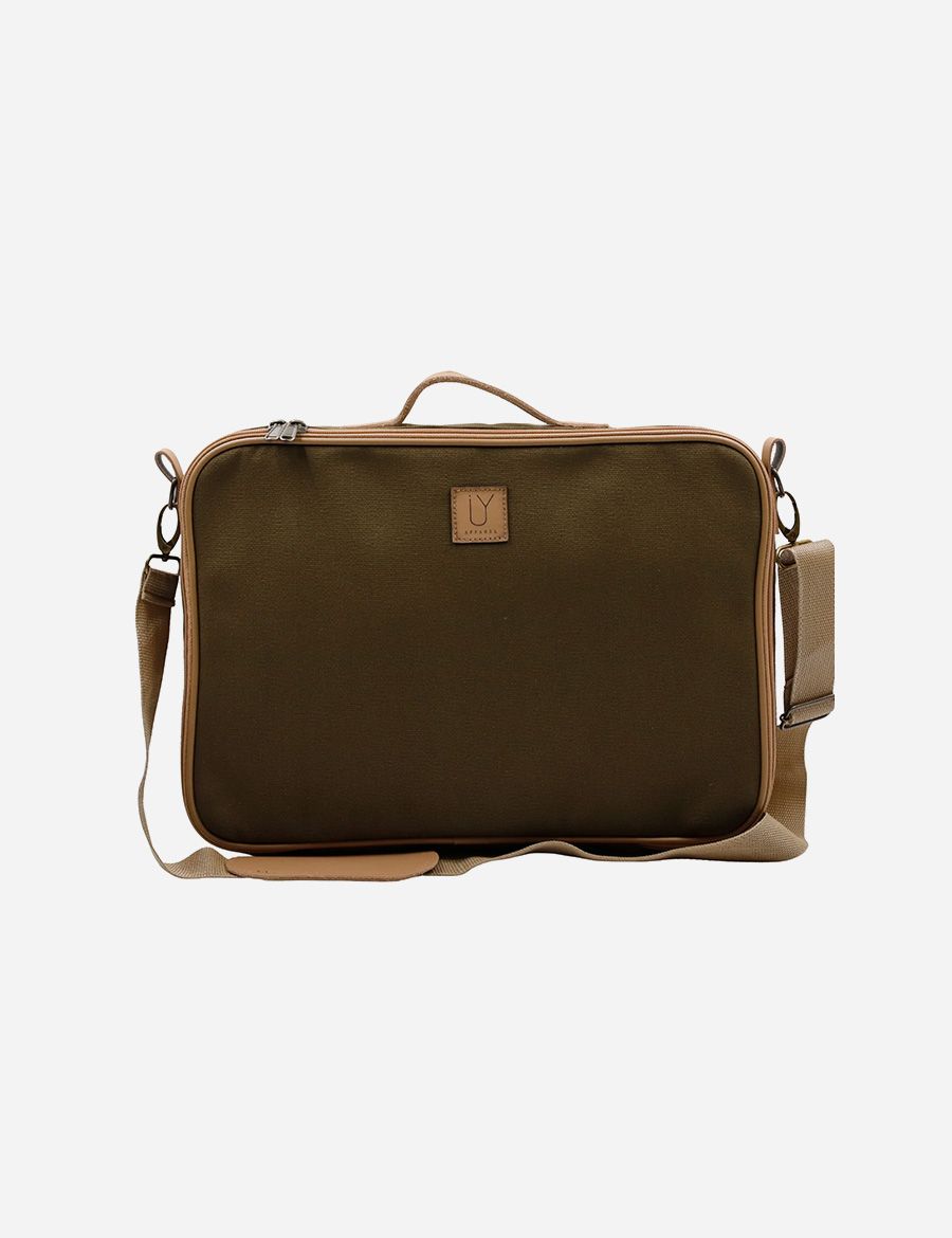 Laptop Bag – Khaki Canvas