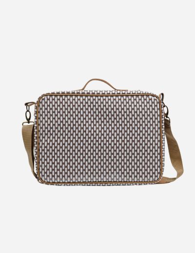 Laptop Bag – African Tweed White