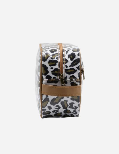 Large Toiletry Bag – Leopard Khaki
