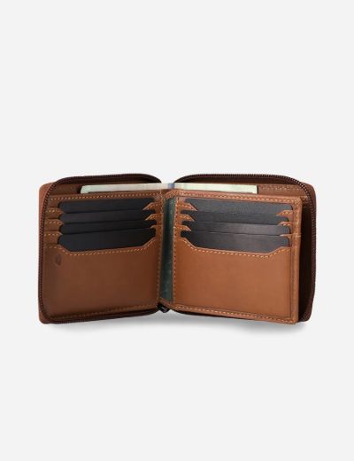 Large Zip Around Wallet with Coin