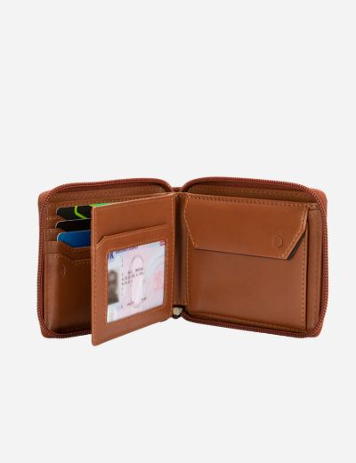 Large Zip Around Wallet with Coin