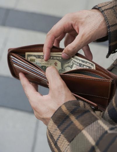 Large Zip Around Wallet with Coin
