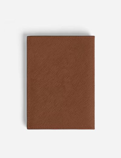 Passport Holder Sartorial Leather Fauve