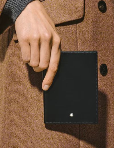 Passport Holder Meisterstück Leather Black