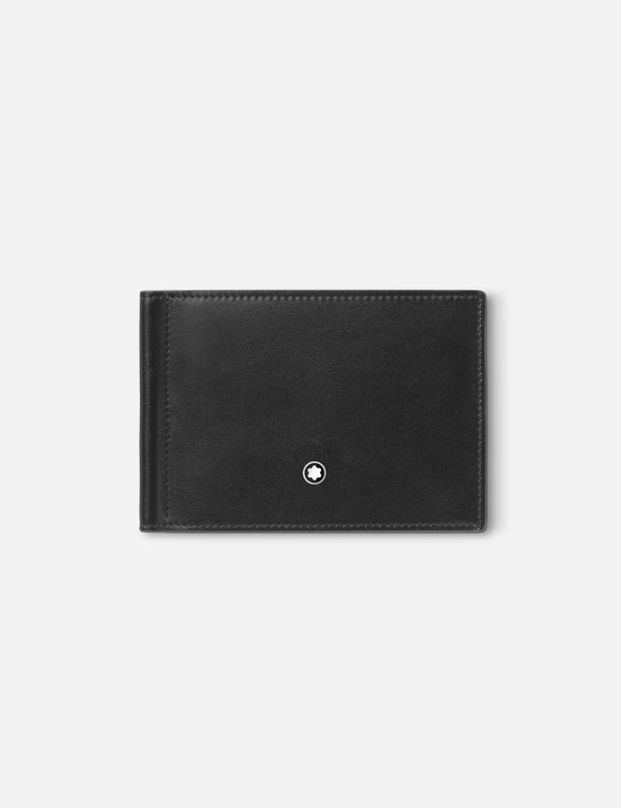 Wallet 6cc Money Clip Meisterstück Leather Black