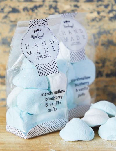 Blueberry and Vanilla Marshmallow Puffs 120g