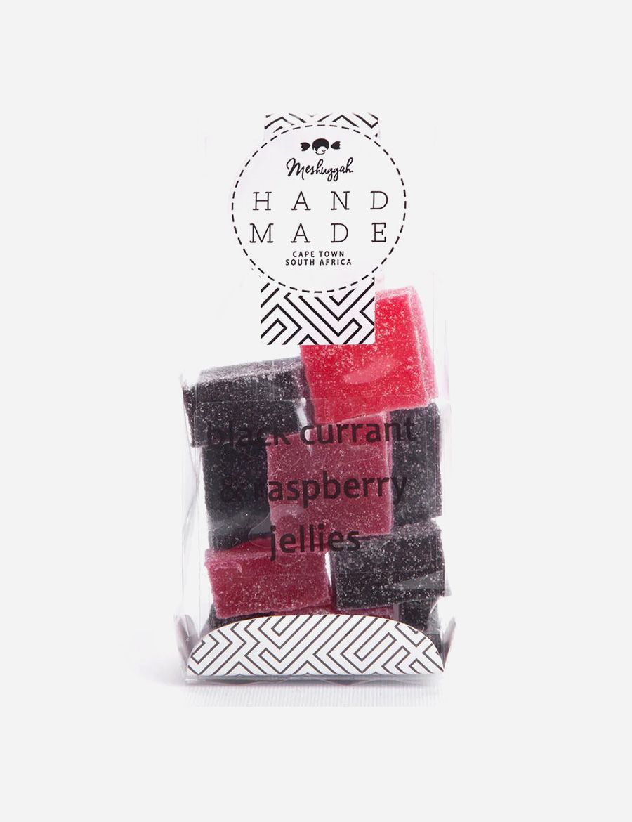 Blackcurrant and Raspberry Jelly Squares 100g