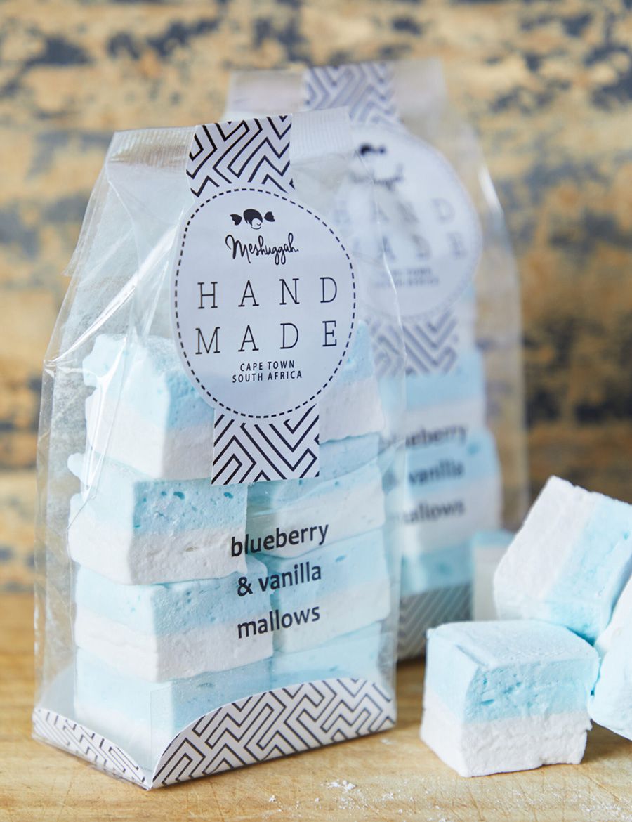 Marshmallow Squares Blueberry and Vanilla Double Layer 160g