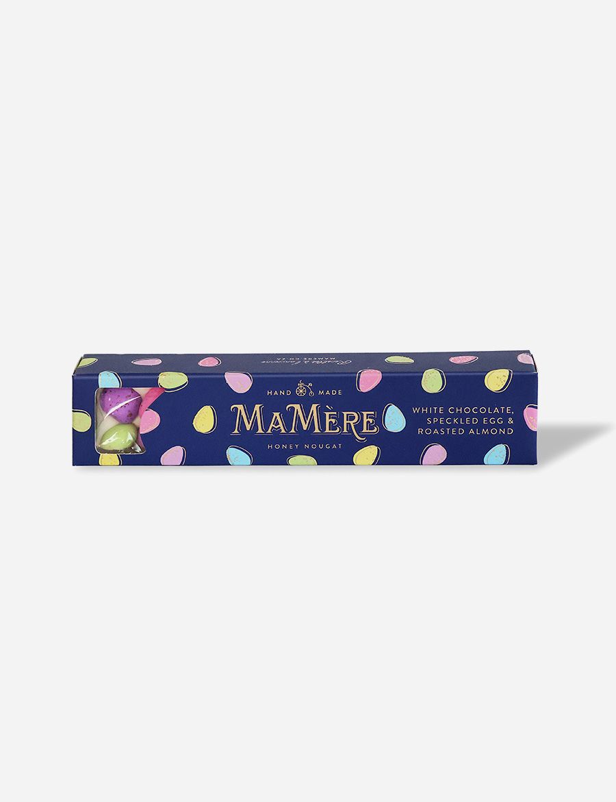 White Chocolate Speckled Egg Nougat Bar 125g