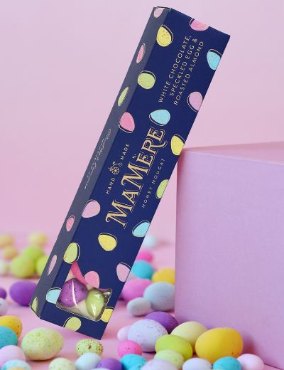 White Chocolate Speckled Egg Nougat Bar 125g