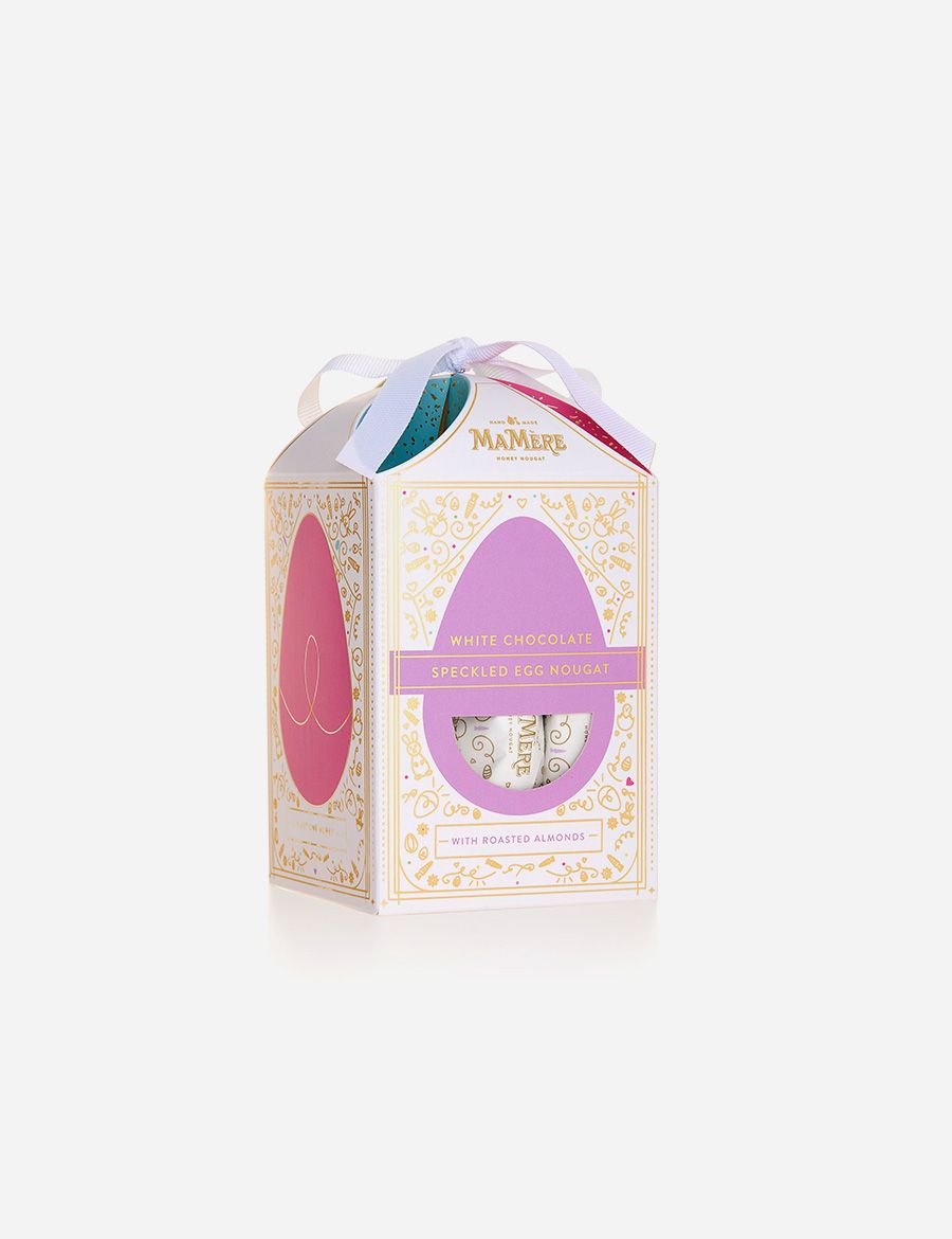 White Chocolate Speckled Egg Nougat Giftbox