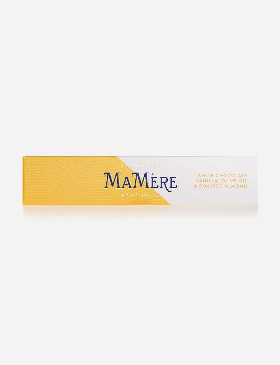 White Chocolate, Vanilla, Olive Oil & Almond Nougat 100g