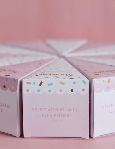 White Birthday Sprinkle Nougat Gift Box 100g