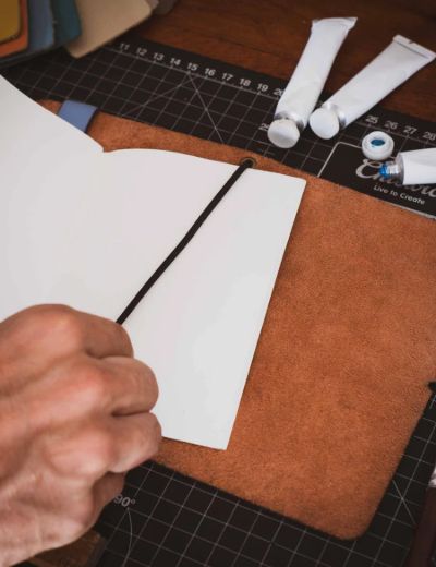 A6 Leather Journal Cover Creative Range Chocolate