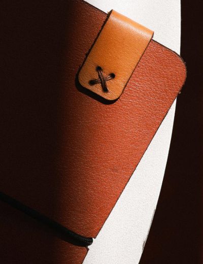 A6 Leather Journal Cover Creative Range Chocolate