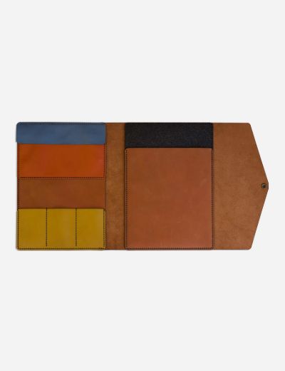 Leather Padfolio Creative Range Chocolate
