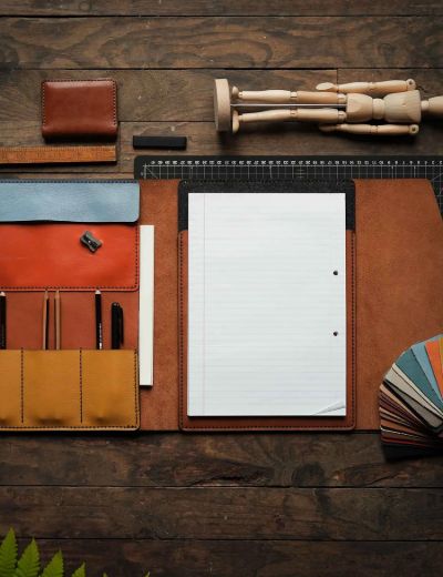 Leather Padfolio Creative Range Chocolate
