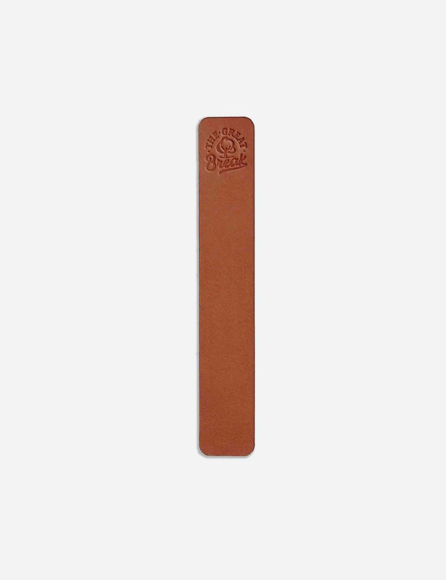 Leather Bookmark Chocolate