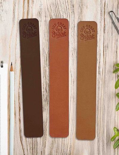 Leather Bookmark Toffee