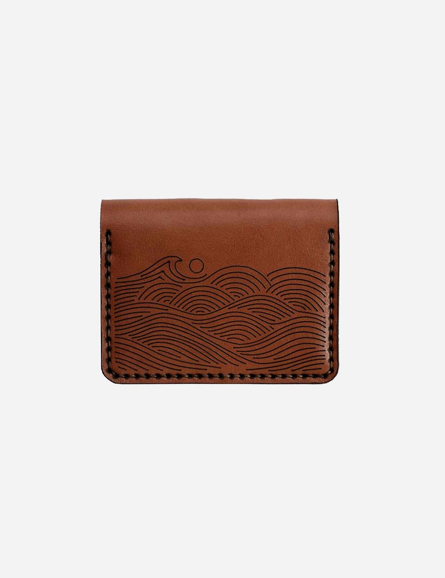 Leather Wallet Minimalist Range Chocolate