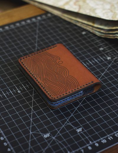 Leather Wallet Minimalist Range Chocolate