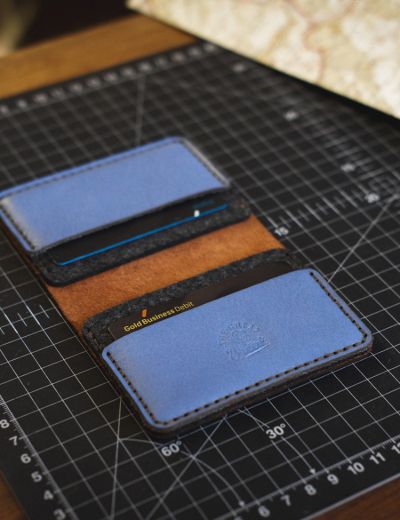 Leather Wallet Minimalist Range Chocolate