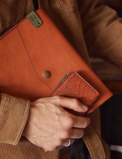 Leather Wallet Minimalist Range Chocolate
