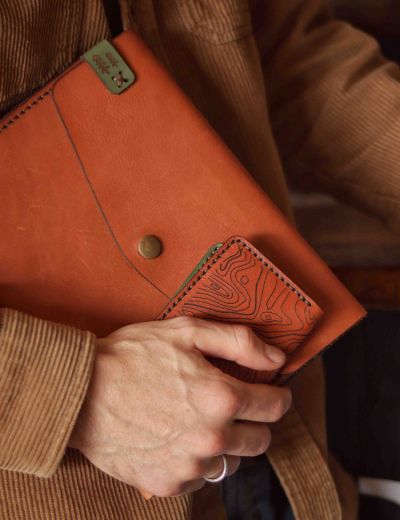 Leather Wallet Adventure Range Coffee