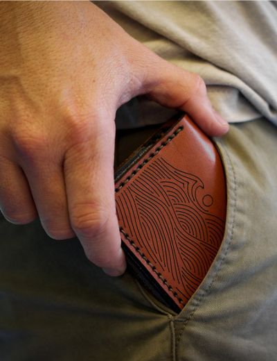 Leather Wallet Creative Range Toffee
