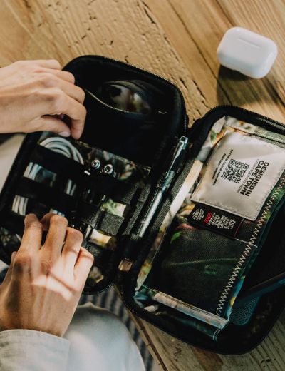 Recycled Tech Pouch – Olive