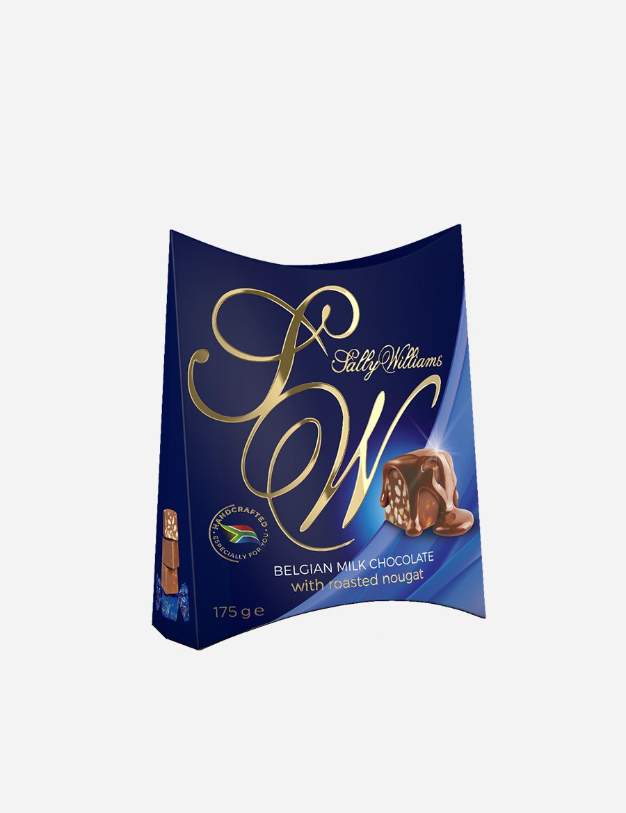 175g Belgian Milk Chocolate Nougat Squares