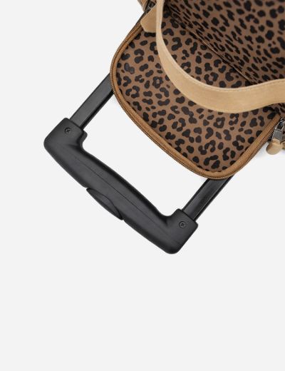 Wheelie Travel Bag Cheetah Coffee