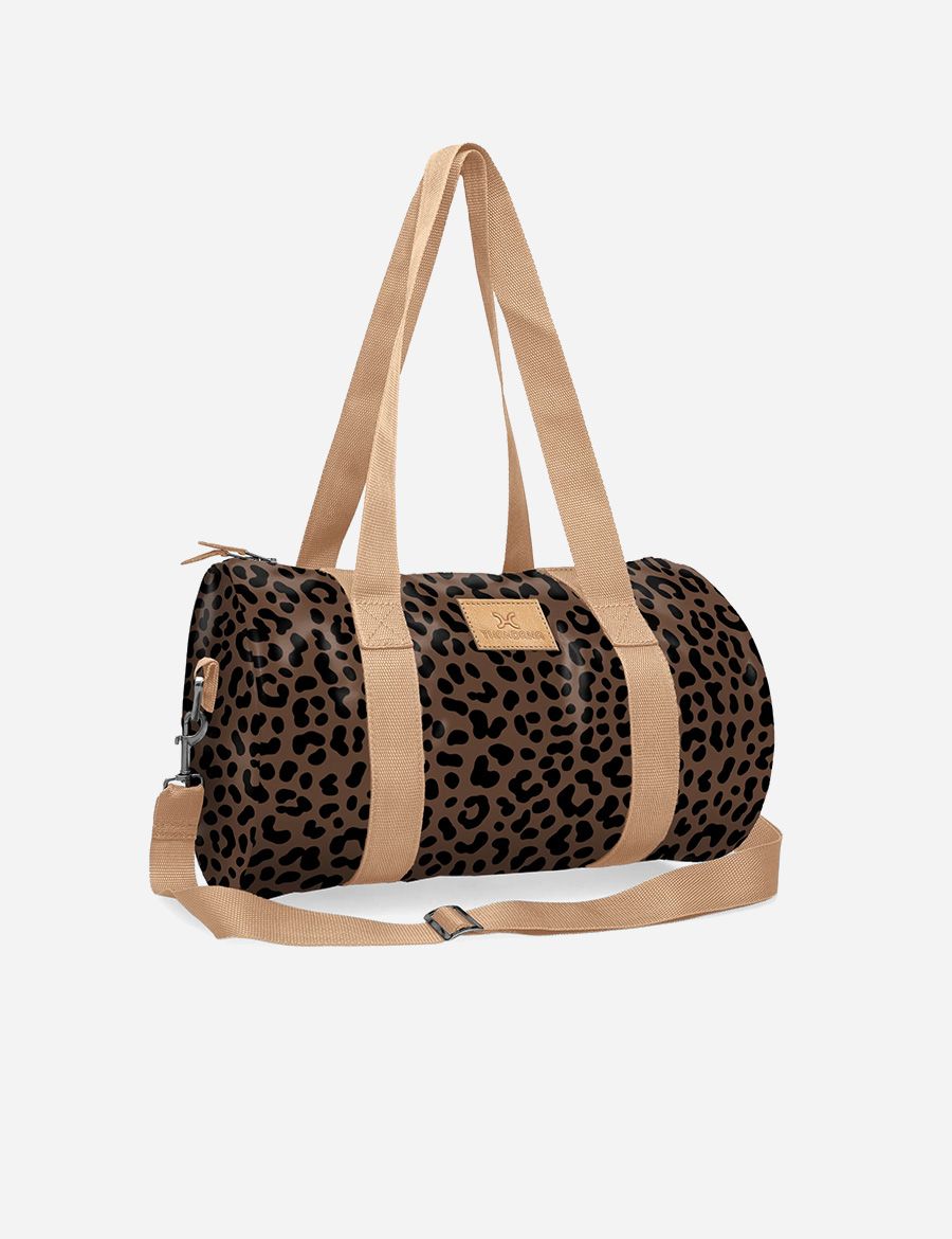 Sports and Gym Bag Beige Trim