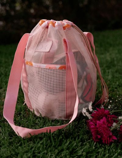 Meshie Bucket Bag Pink
