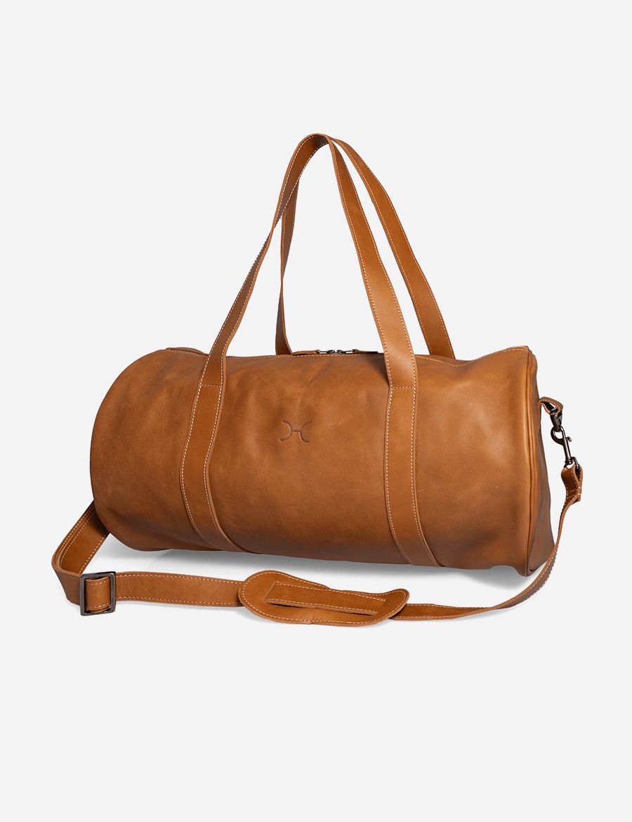 Leather Duffel Bag Toffee