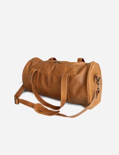 Leather Duffel Bag Toffee