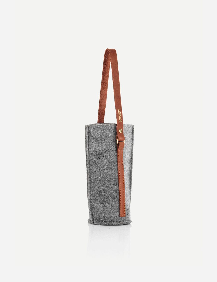 Wine Carrier Single Grey