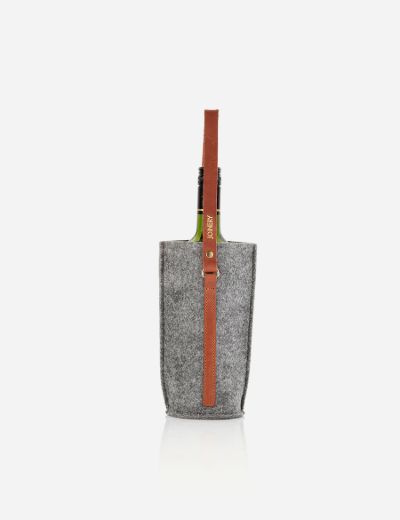Wine Carrier Single Grey